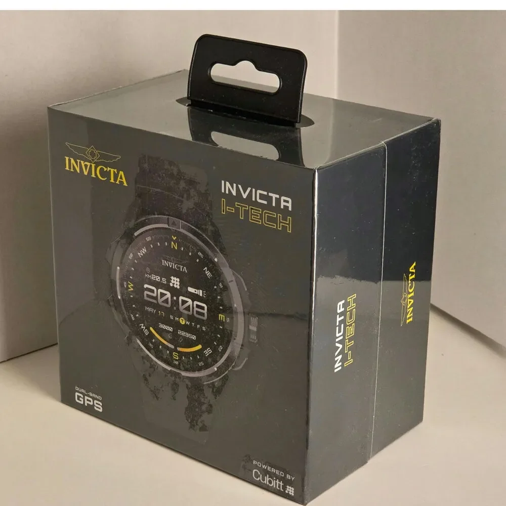 Invicta I Tech ITECH 009 Smartwatch 53mm GPS AMOLED Bluetooth Black New Sealed